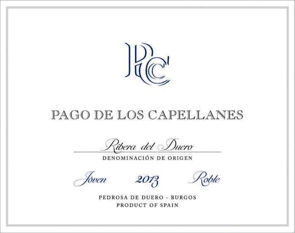Pago de Los Capellanes Joven 2013 Front Label
