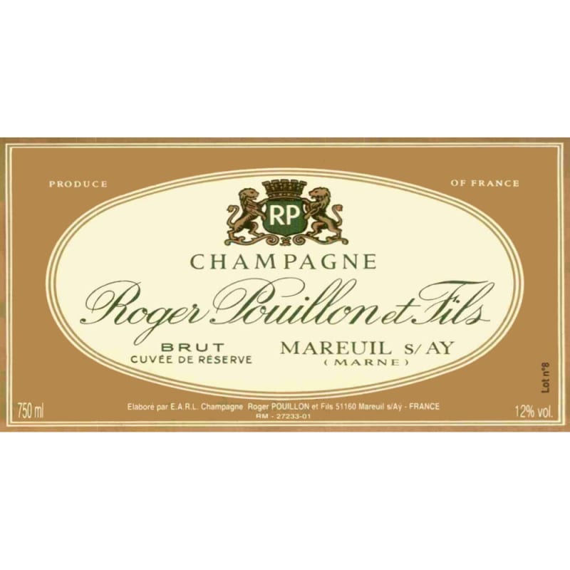 R. Pouillon et Fils Brut Champagne Cuvee de Reserve Front Label