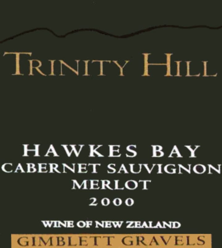 Trinity Hill Gimblett Road Cabernet Merlot 2000 Front Label