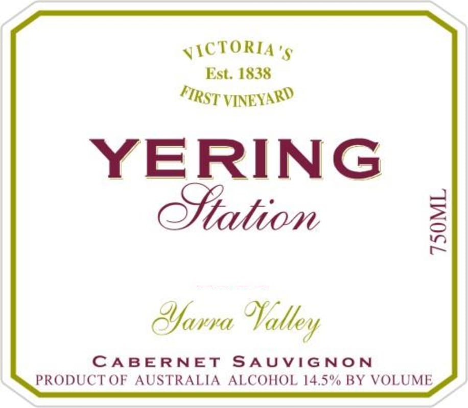 Yering Station Cabernet Sauvignon 2010 Front Label