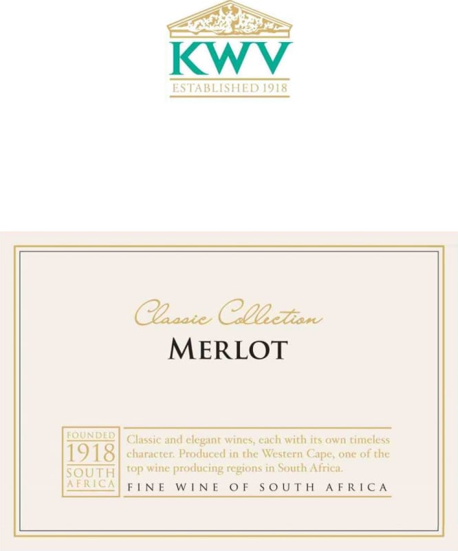 KWV Merlot 2011 Front Label