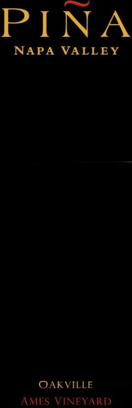 Pina Napa Valley Ames Vineyard Cabernet Sauvignon 2009 Front Label