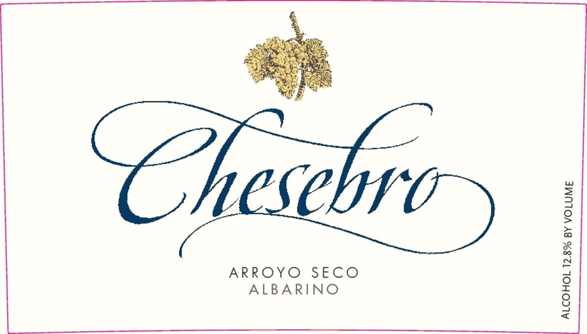 Chesebro Wines Albarino 2013 Front Label