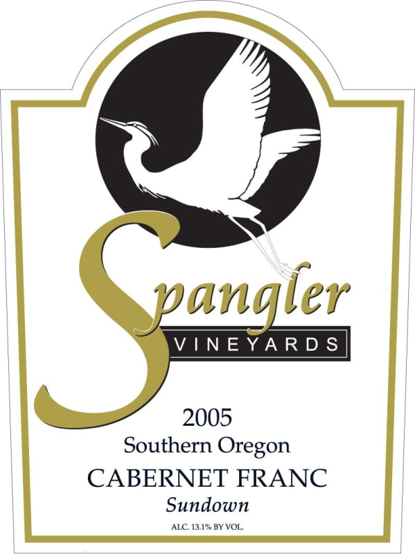 Spangler Vineyards Cabernet Franc 2005 Front Label