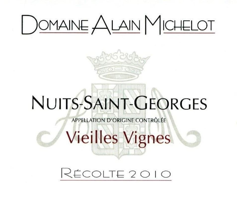 Alain Michelot Nuits-Saint-Georges Vielles Vignes 2010 Front Label