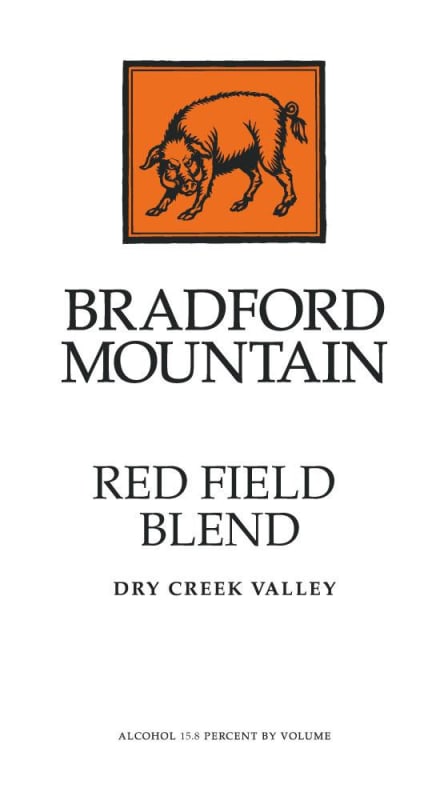 Bradford Mountain Red Field Blend 2013 Front Label