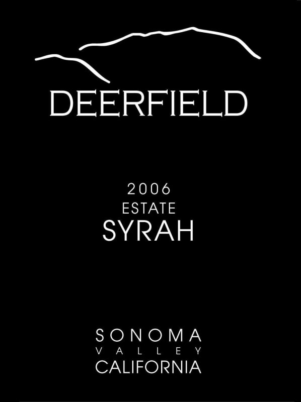 Deerfield Ranch Winery Organic Estate Syrah 2006 Front Label