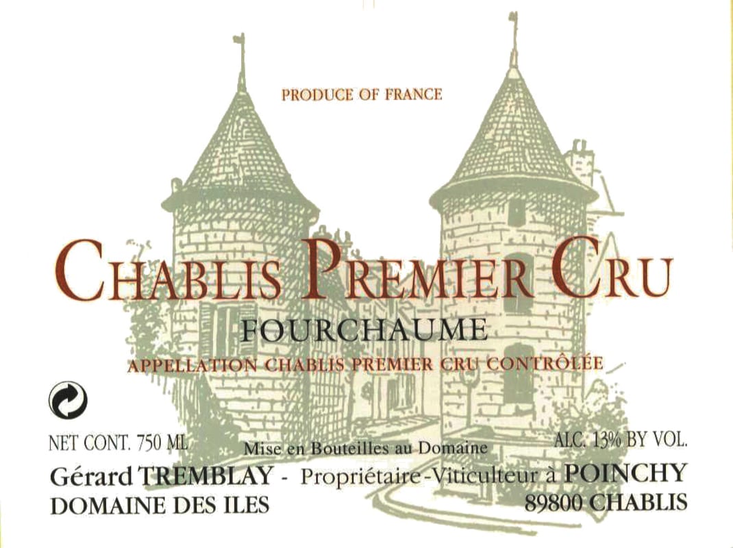 Gerard Tremblay Chablis Fourchaume Premier Cru 2014 Front Label