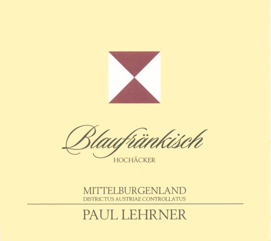 Paul Lehrner Mittelburgenland Hochacker Blaufrankisch 2011 Front Label