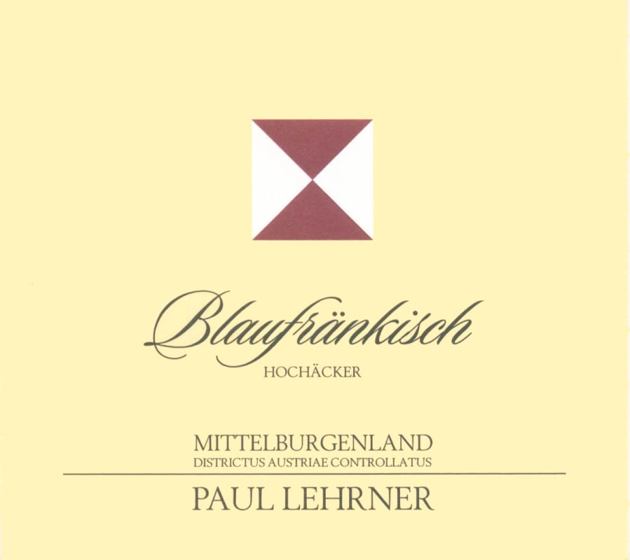 Paul Lehrner Mittelburgenland Hochacker Blaufrankisch 2013 Front Label