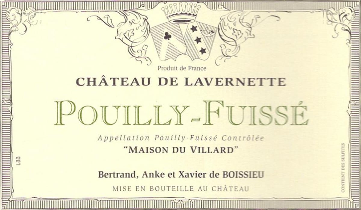 Chateau de Lavernette Pouilly-Fuisse Maison du Villard 2013 Front Label