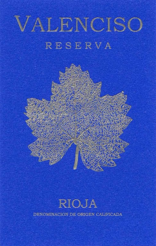 Valenciso Rioja Reserva 2008 Front Label