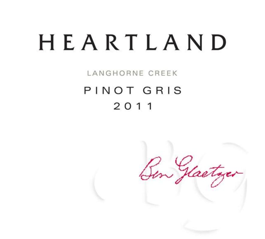 Heartland Pinot Gris 2011 Front Label