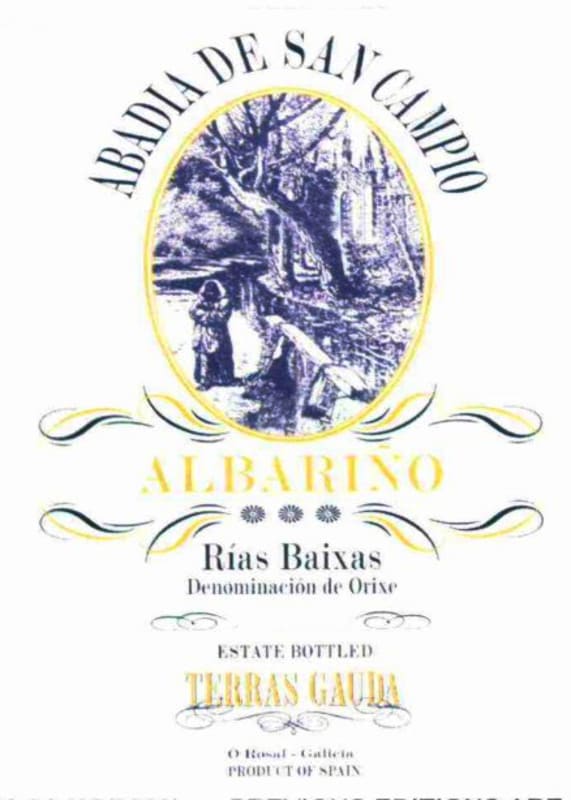 Terras Gauda Abadia de San Campio Albarino 2013 Front Label