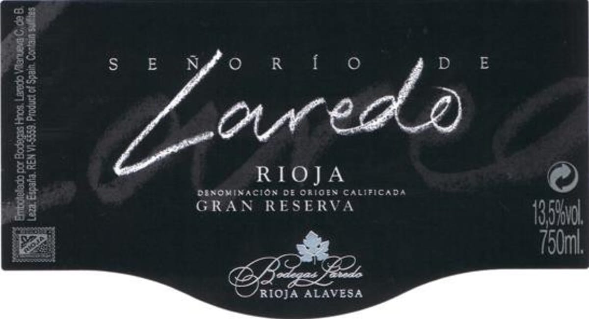 Senorio de Laredo Senorio de Laredo Gran Reserva 2005 Front Label