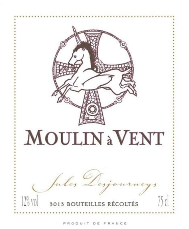 Domaine Jules Desjourneys Moulin a Vent 2008 Front Label