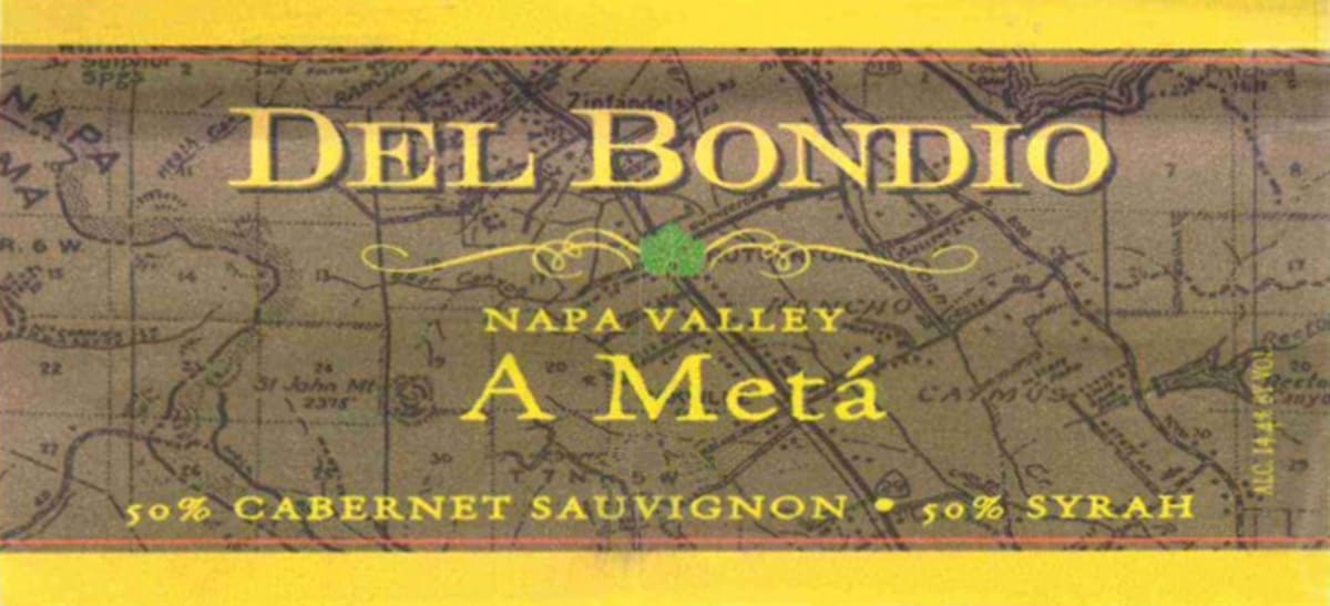 Del Bondio Wine Company A Meta 2009 Front Label