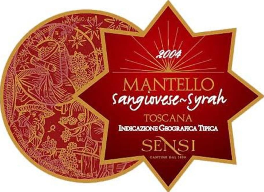 Sensi Vigne e Vini Sensi Mantello Sangiovese - Shiraz 2004 Front Label