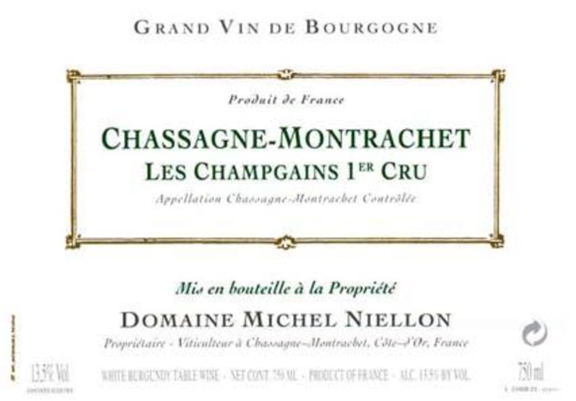 Domaine Michel Niellon Chassagne-Montrachet Les Champgains Premier Cru 2011 Front Label