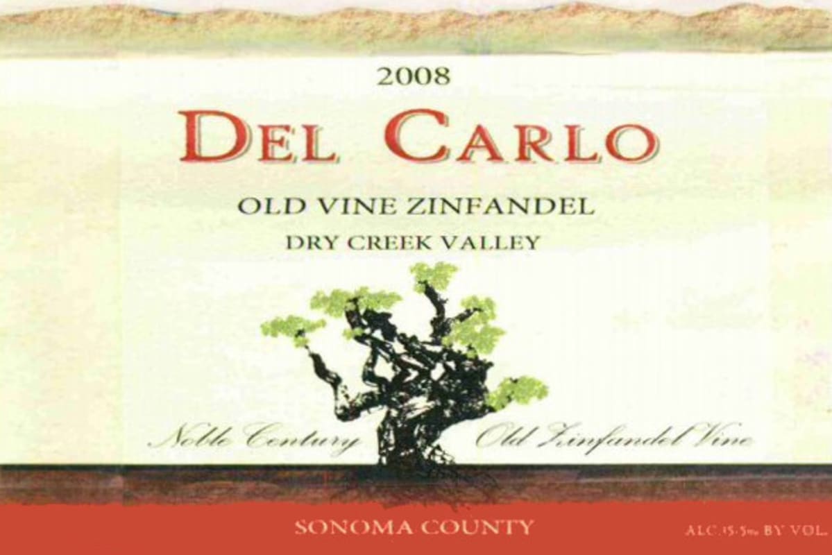Del Carlo Winery Teldeschi Vineyards Home Ranch Old Vine Zinfandel 2008 Front Label