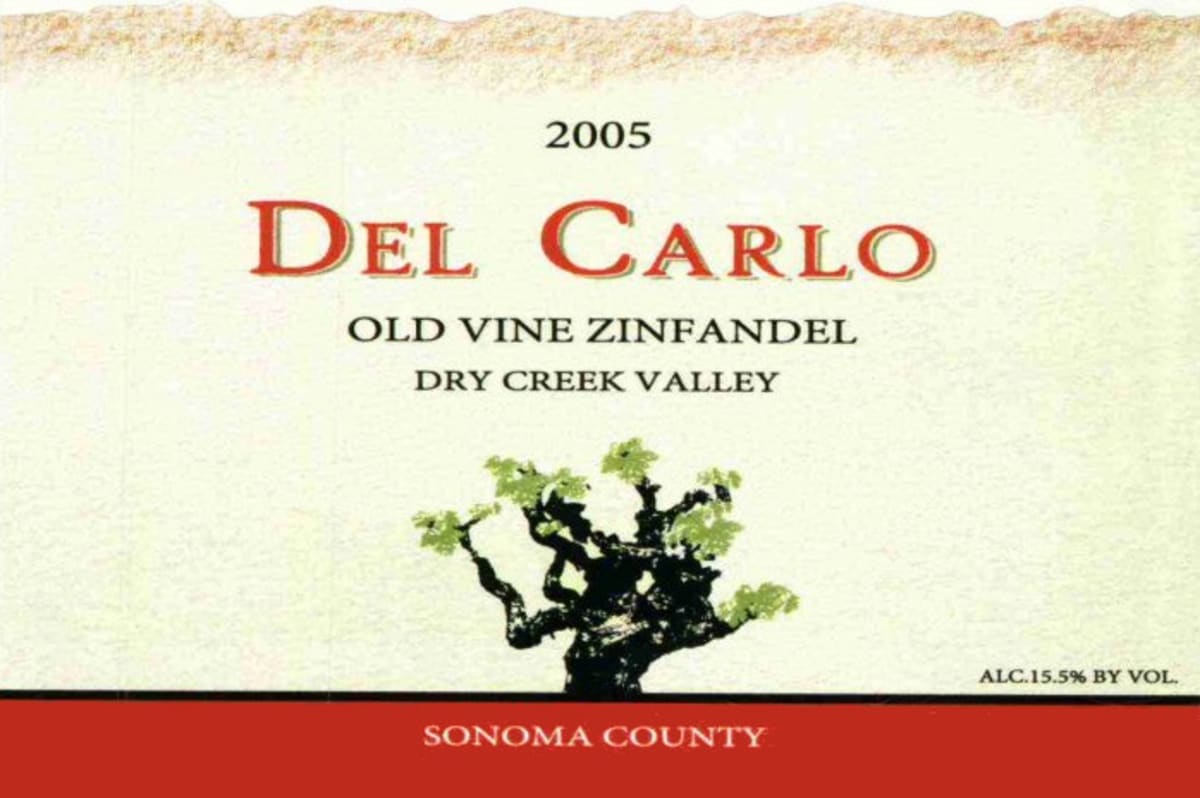 Del Carlo Winery Teldeschi Vineyards Home Ranch Old Vine Zinfandel 2005 Front Label