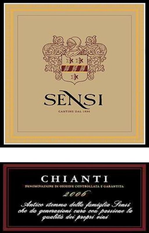 Sensi Vigne e Vini Chianti 2006 Front Label