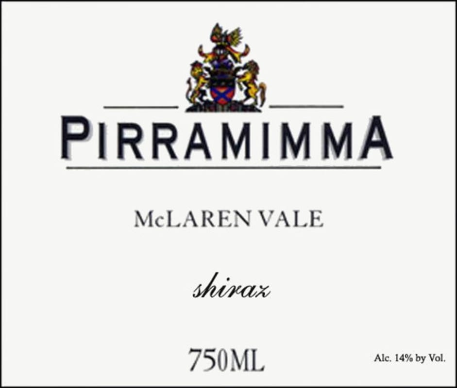 Pirramimma Shiraz 2012 Front Label