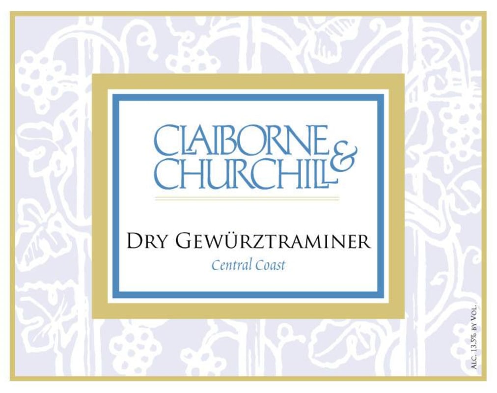 Claiborne & Churchill Dry Gewurztraminer 2016 Front Label