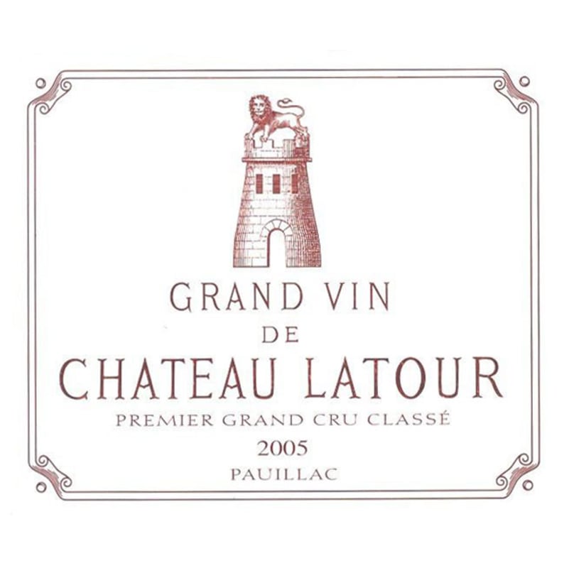 Chateau Latour (scuffed label) 2005 Front Label