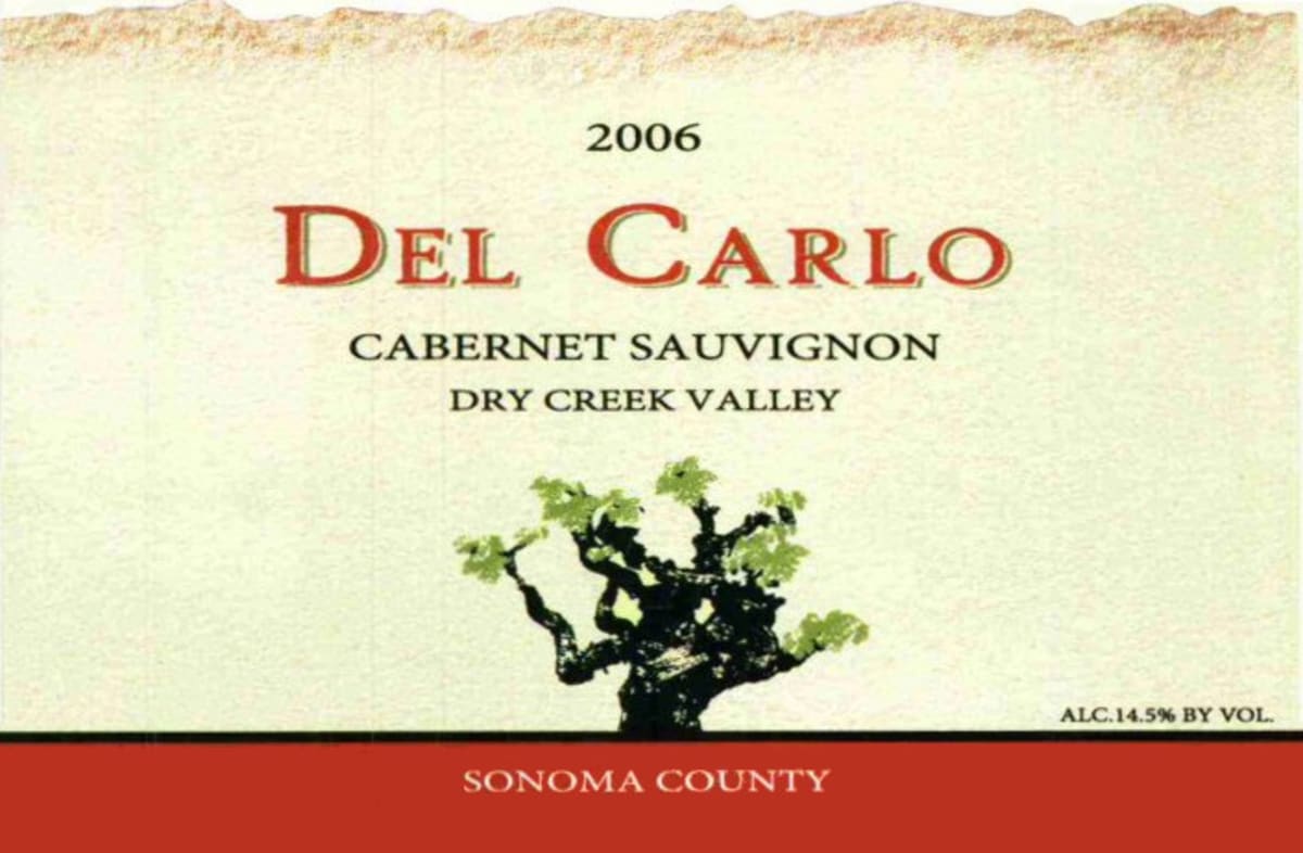 Del Carlo Winery Teldeschi Vineyards Home Ranch Cabernet Sauvignon 2006 Front Label