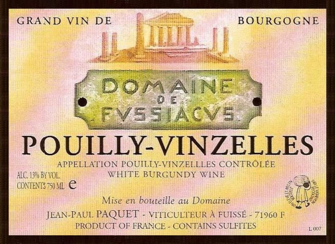 Dom. Fussiacus Pouilly-Vinzelles 2014 Front Label