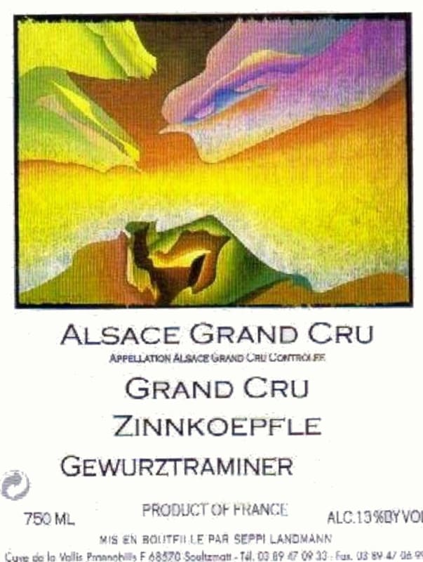Seppi Landmann Zinnkoepfle Grand Cru Gewurztraminer 2004 Front Label