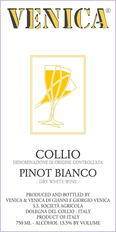 Venica & Venica Collio Pinot Bianco 2009 Front Label