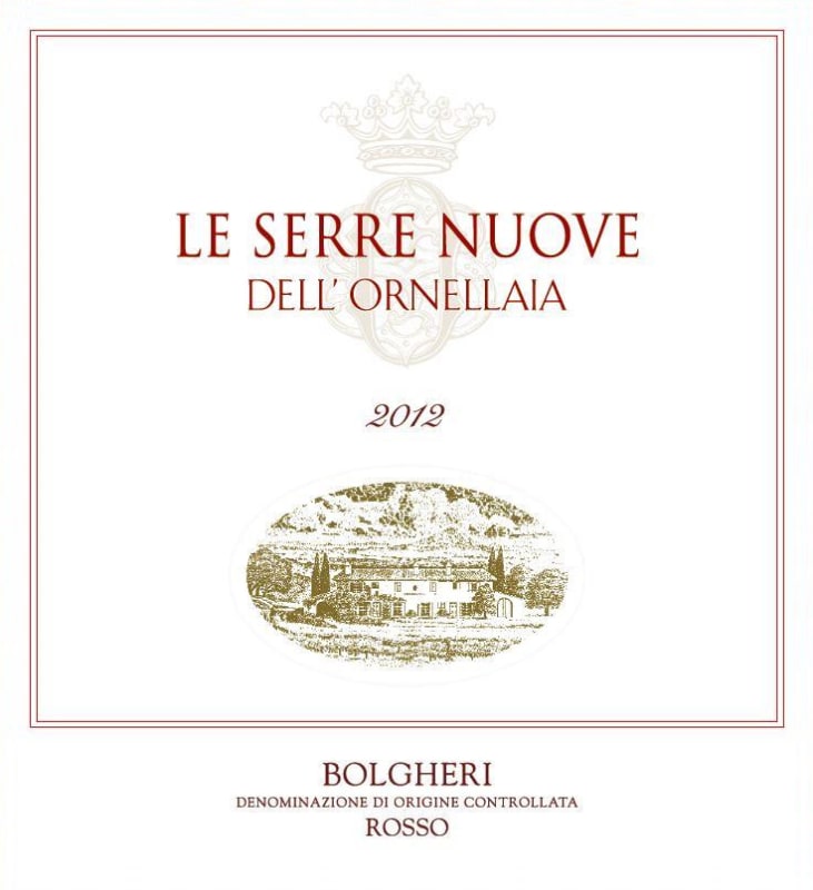 Ornellaia Le Serre Nuove 2012 Front Label