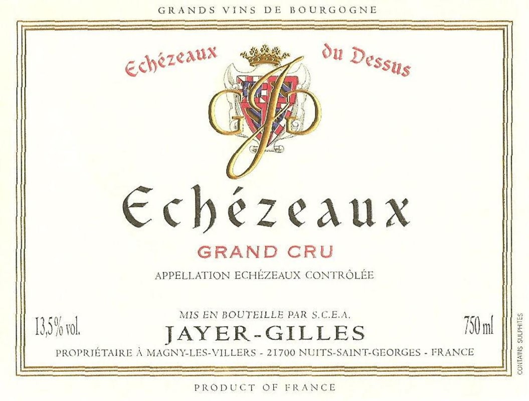 Jayer-Gilles Echezeaux du Dessus Grand Cru 2011 Front Label