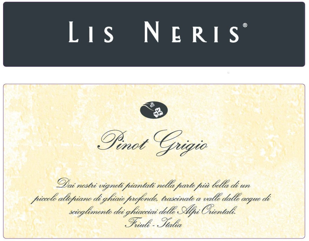 Lis Neris Pinot Grigio 2012 Front Label