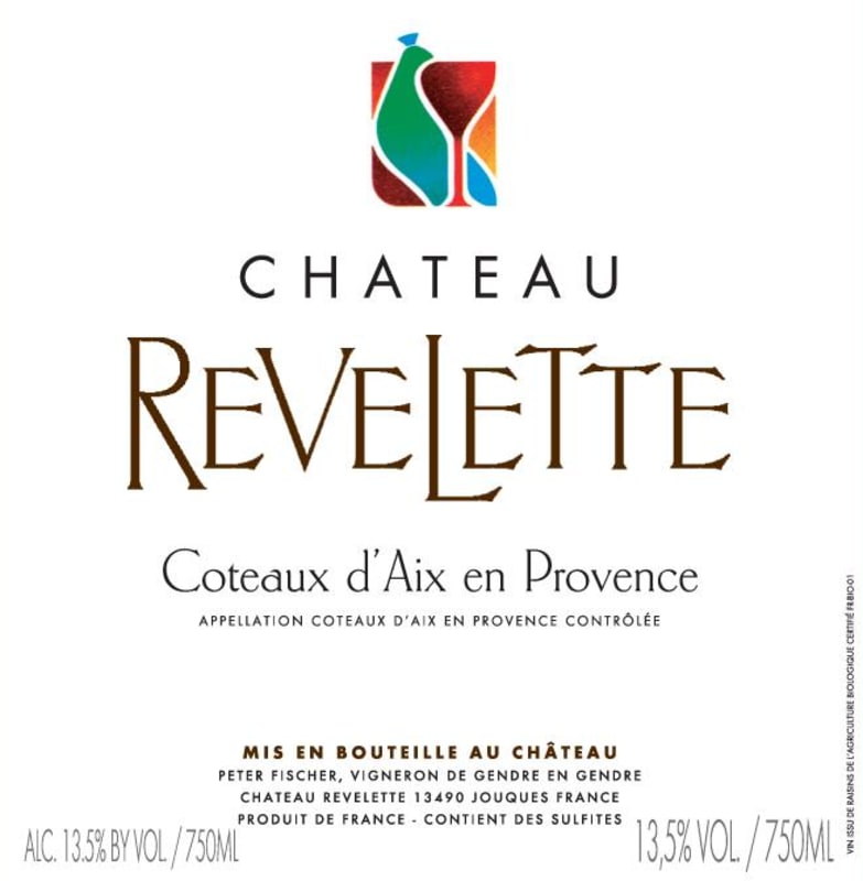 Chateau Revelette Coteaux d'Aix en Provence Rouge 2011 Front Label