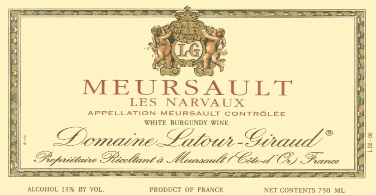Domaine Latour-Giraud Meursault Les Narvaux 2009 Front Label