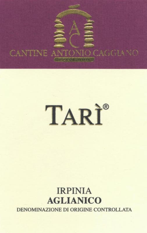 Cantine Caggiano Tari 2007 Front Label