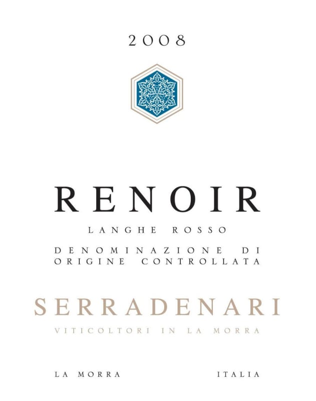 1659 South Africa Langhe Renoir Rosso 2008 Front Label