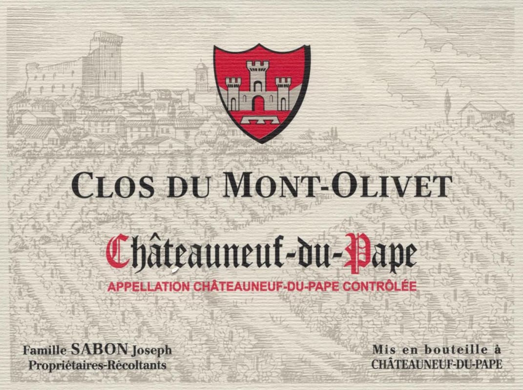 Clos du Mont Olivet Chateauneuf-du-Pape 2013 Front Label