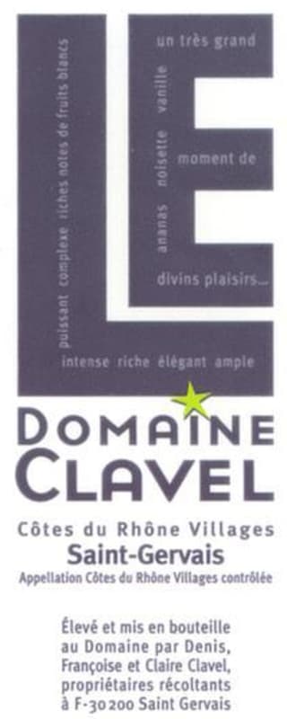 Domaine Clavel Le Rouge 2012 Front Label