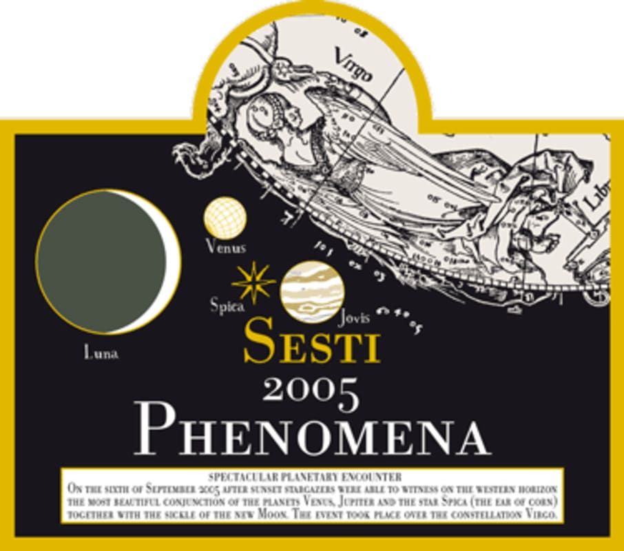 Sesti Brunello di Montalcino Phenomena Riserva 2005 Front Label