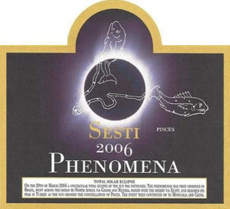 Sesti Brunello di Montalcino Phenomena Riserva 2006 Front Label