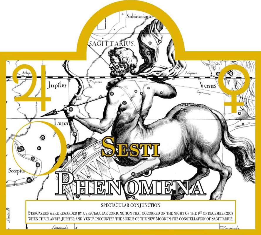 Sesti Brunello di Montalcino Phenomena Riserva 2010 Front Label