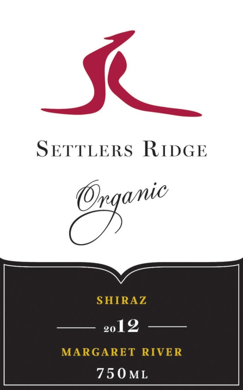Settlers Ridge Shiraz 2012 Front Label