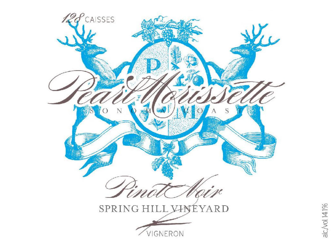 Pearl Morissette Spring Hill Vineyard Pinot Noir 2012 Front Label