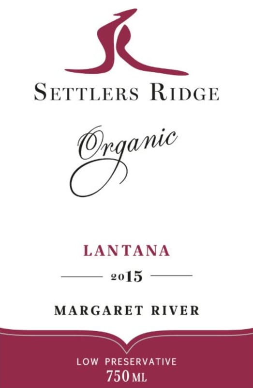 Settlers Ridge Lantana 2015 Front Label