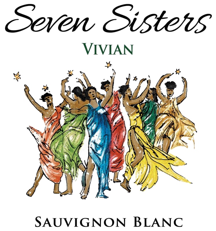 Seven Sisters Vivian Sauvignon Blanc 2015 Front Label