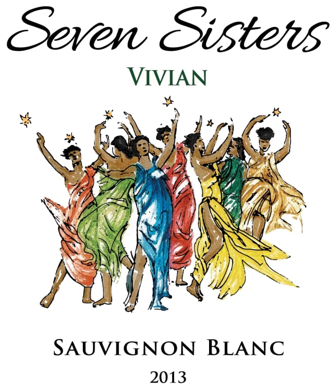 Seven Sisters Vivian Sauvignon Blanc 2013 Front Label